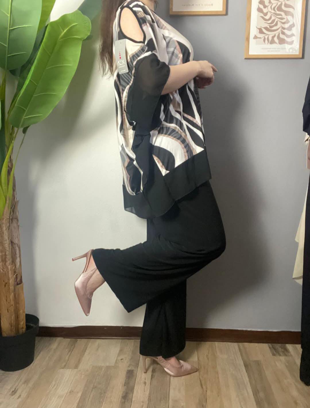 Pantalone gamba ampia - taglie comode