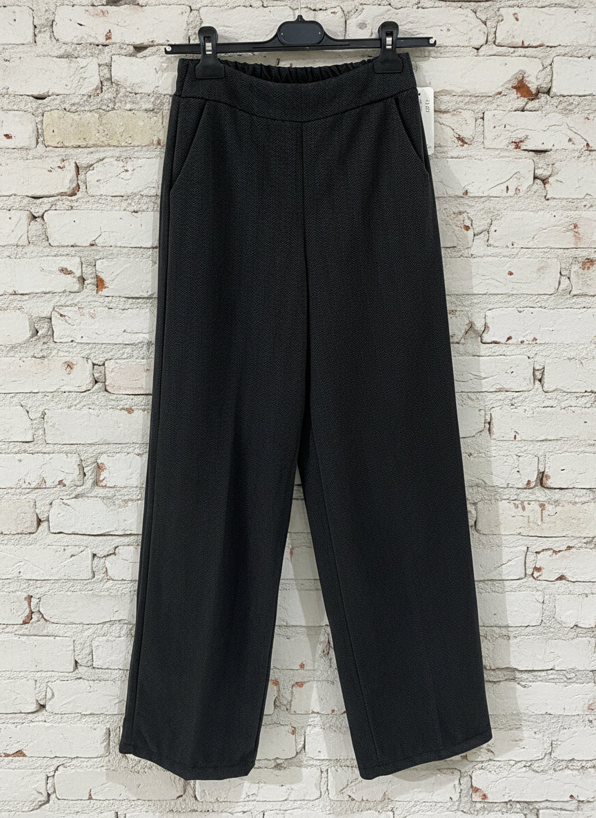 Pantalone elasticizzato texture