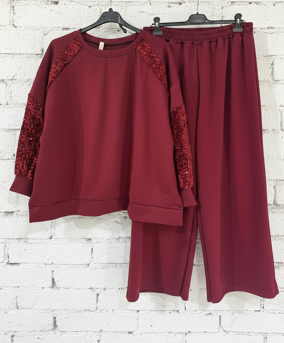 Maxi tuta paillettes curvy