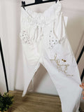 Pantalone applicazioni gioiello curvy