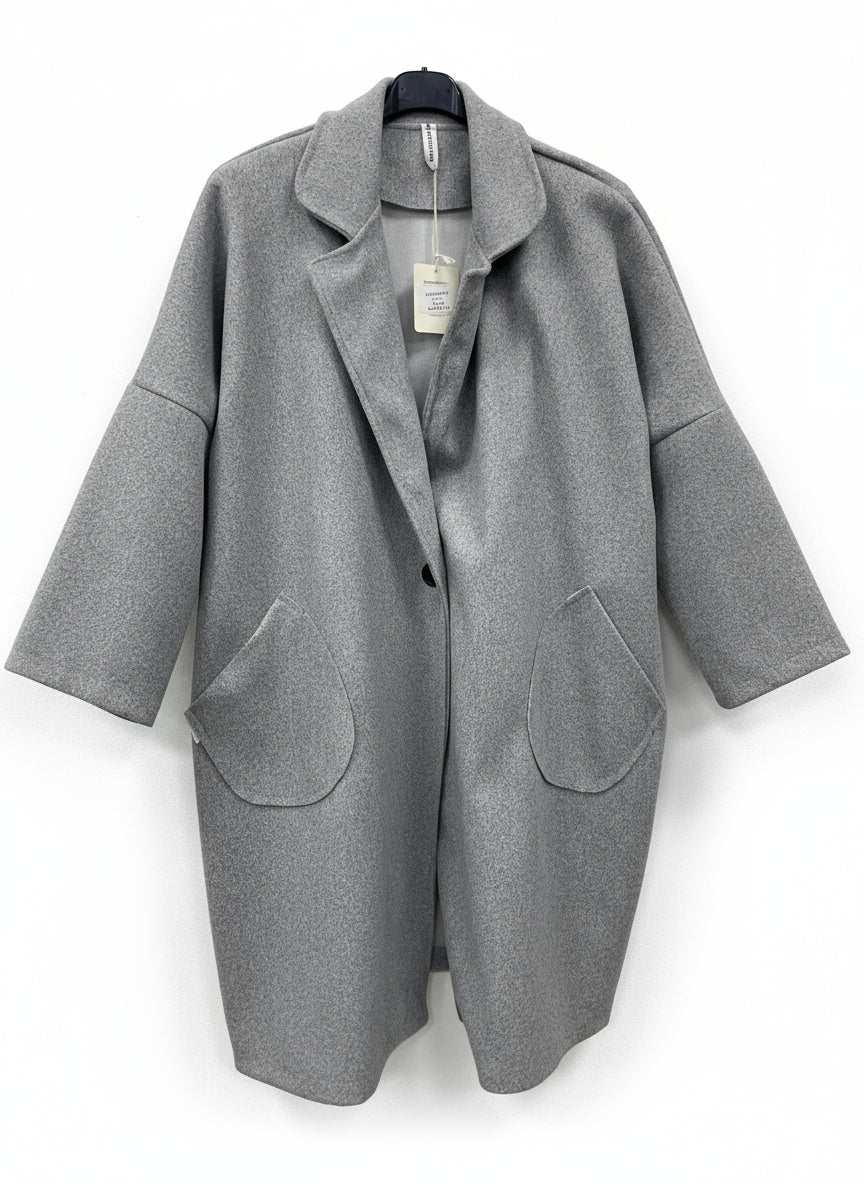 Cappotto lungo bottoni