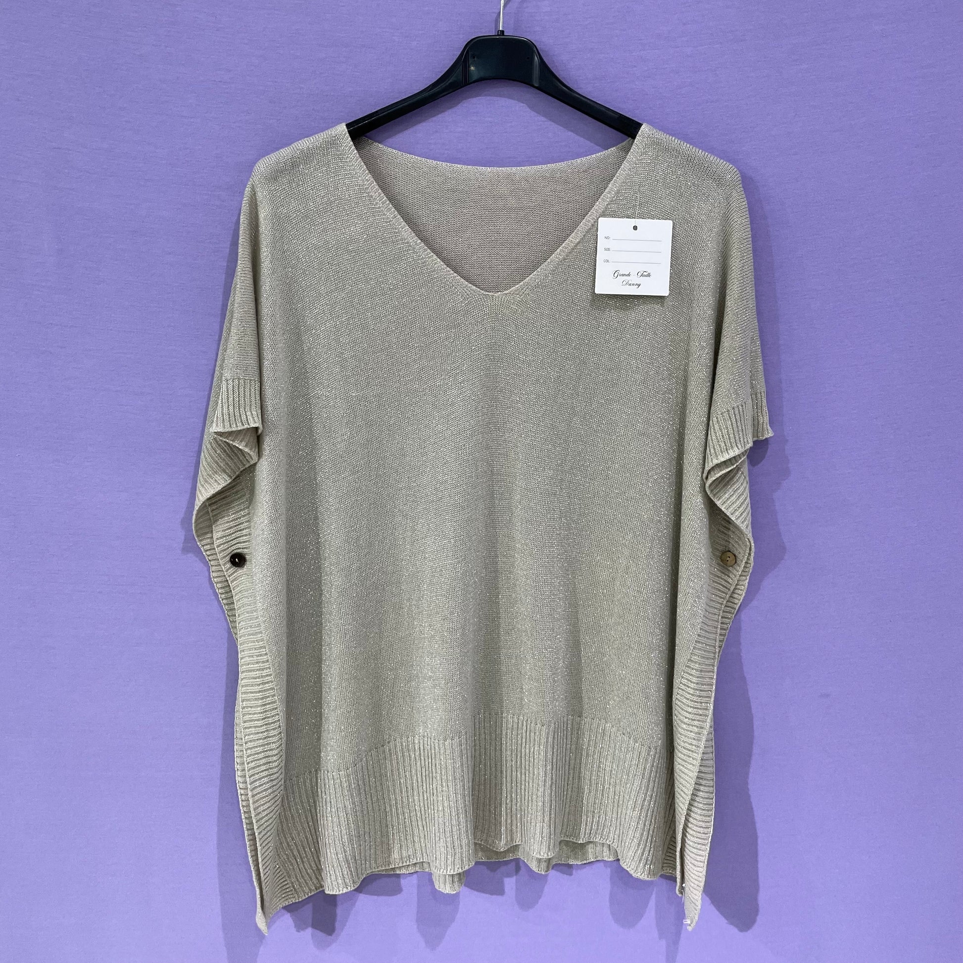 Maxi cappa lurex curvy