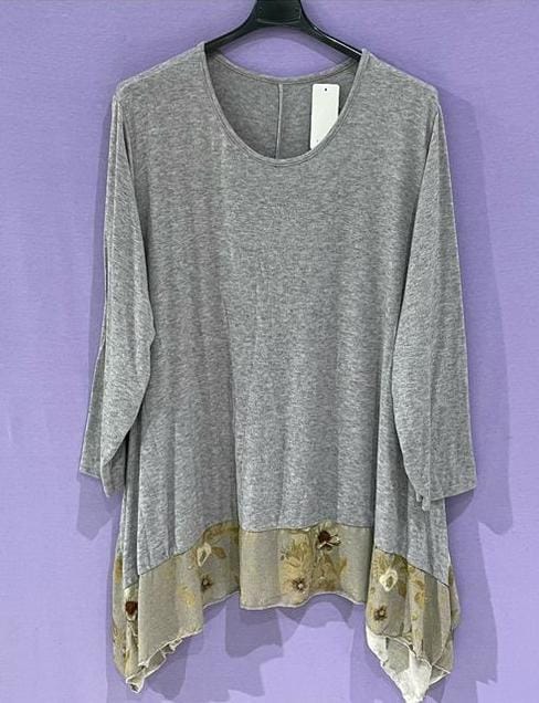 Maxi maglia fondo tulle curvy