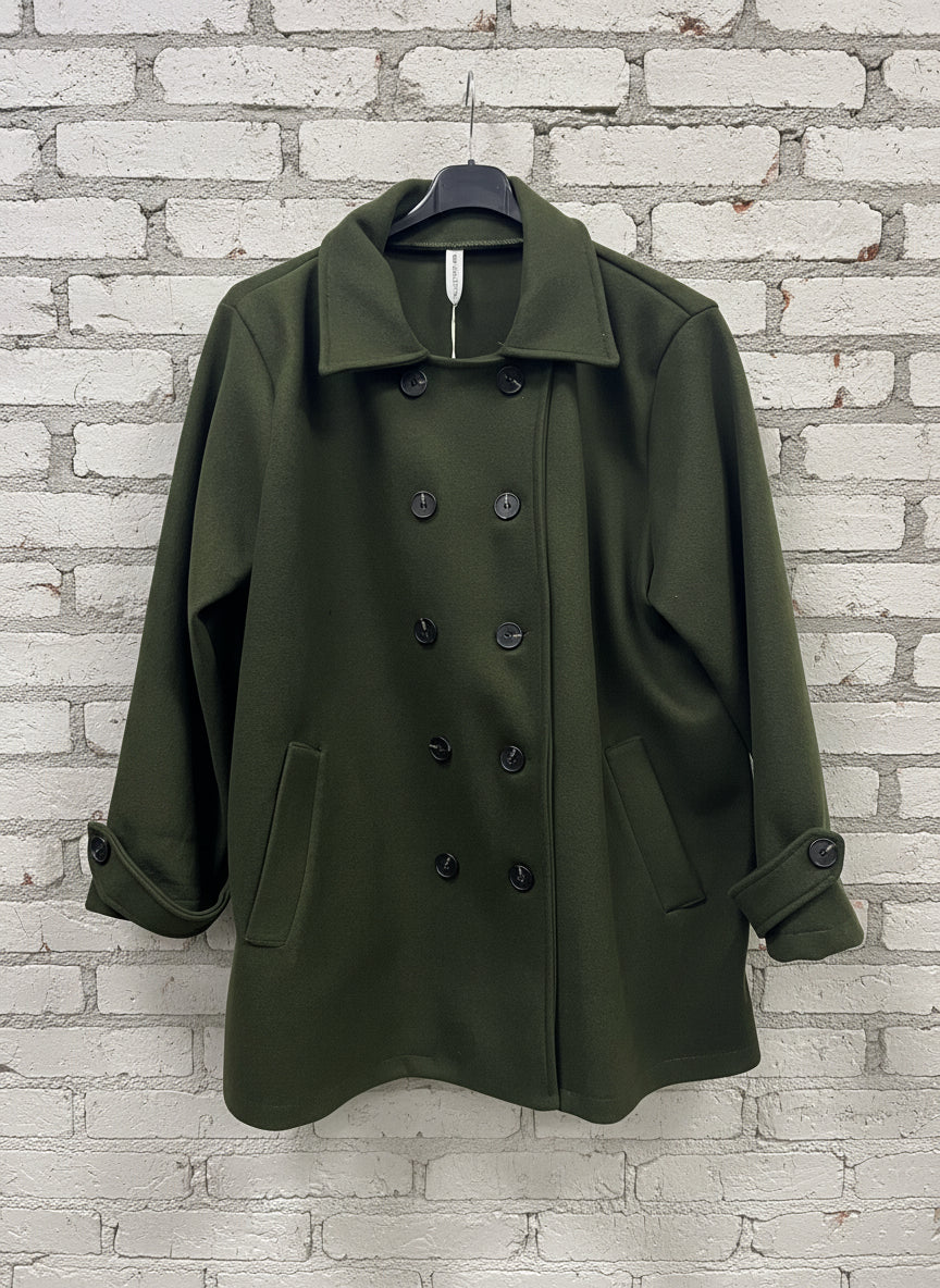 Cappotto doppio petto curvy