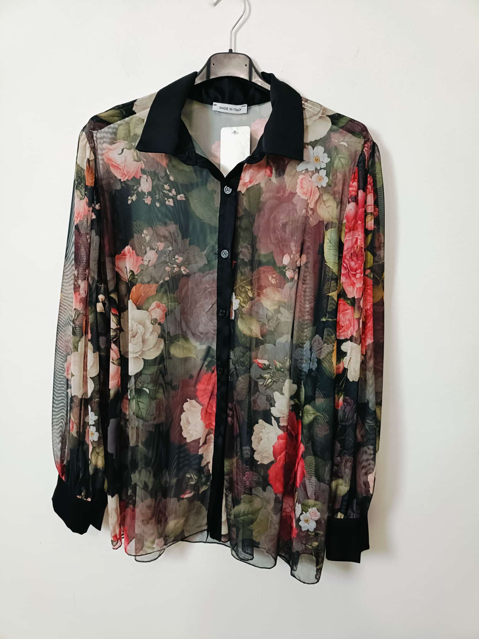 Camicia curvy velata