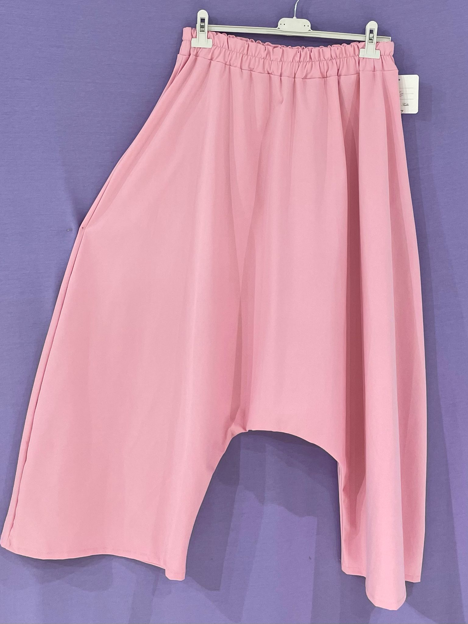 Pantalone in cotone cavallo basso curvy