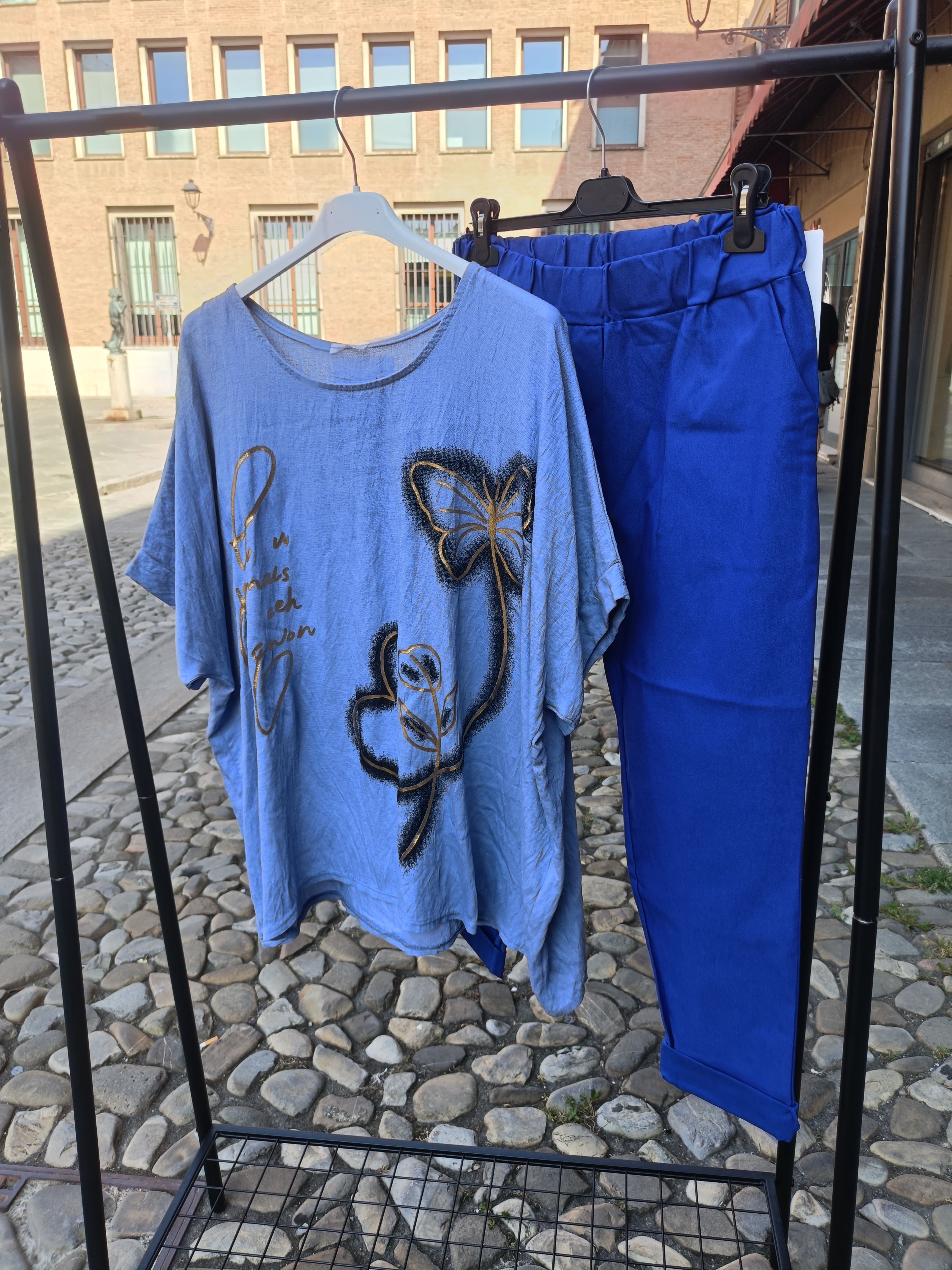 Maxi T-shirt Farfalla Taglie comode XL 5XL