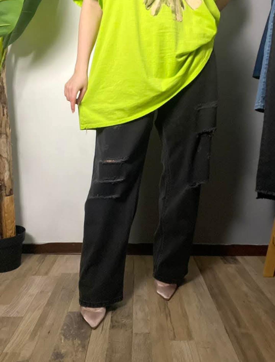 Jeans Mum Fit con strappi - taglie comode