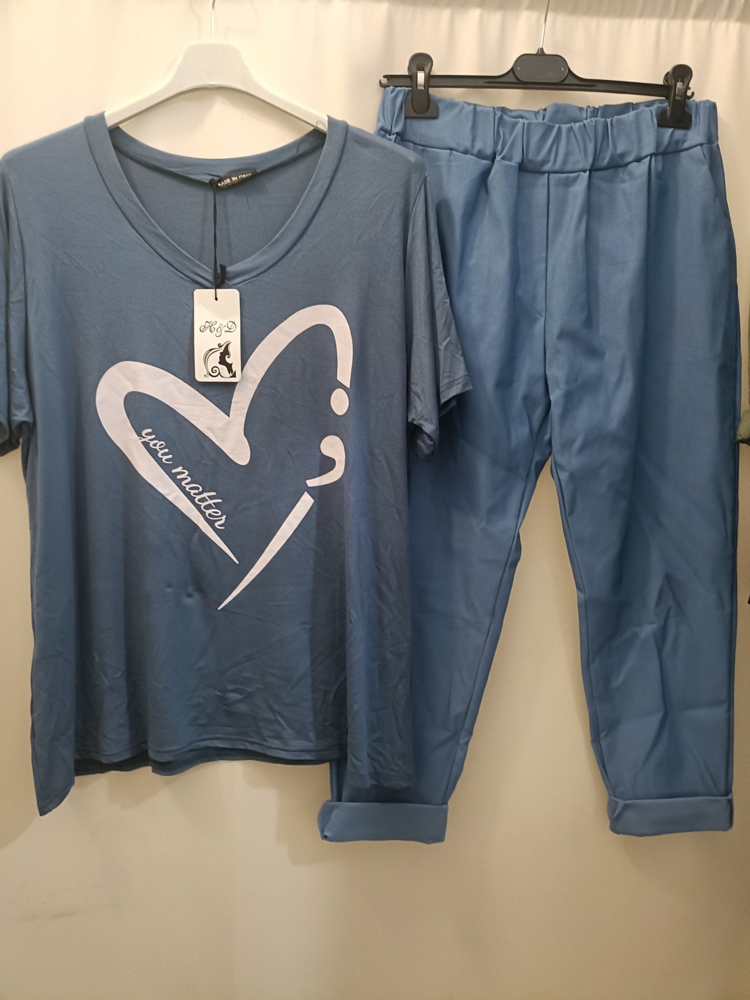 T-shirt in viscosa con cuore - taglie comode XL 4XL - Prima Fila Moda Curvy