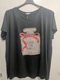 T-shirt Stampa e strass - taglie comode - Prima Fila Moda Curvy