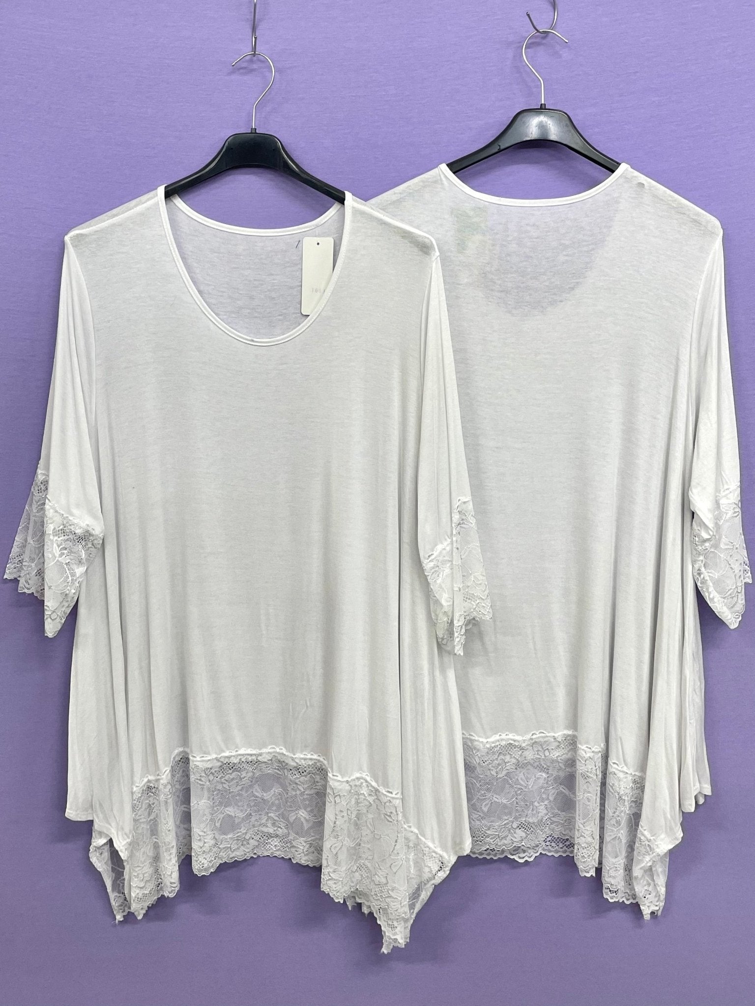 Top doppio pizzo - Prima Fila Moda Curvy