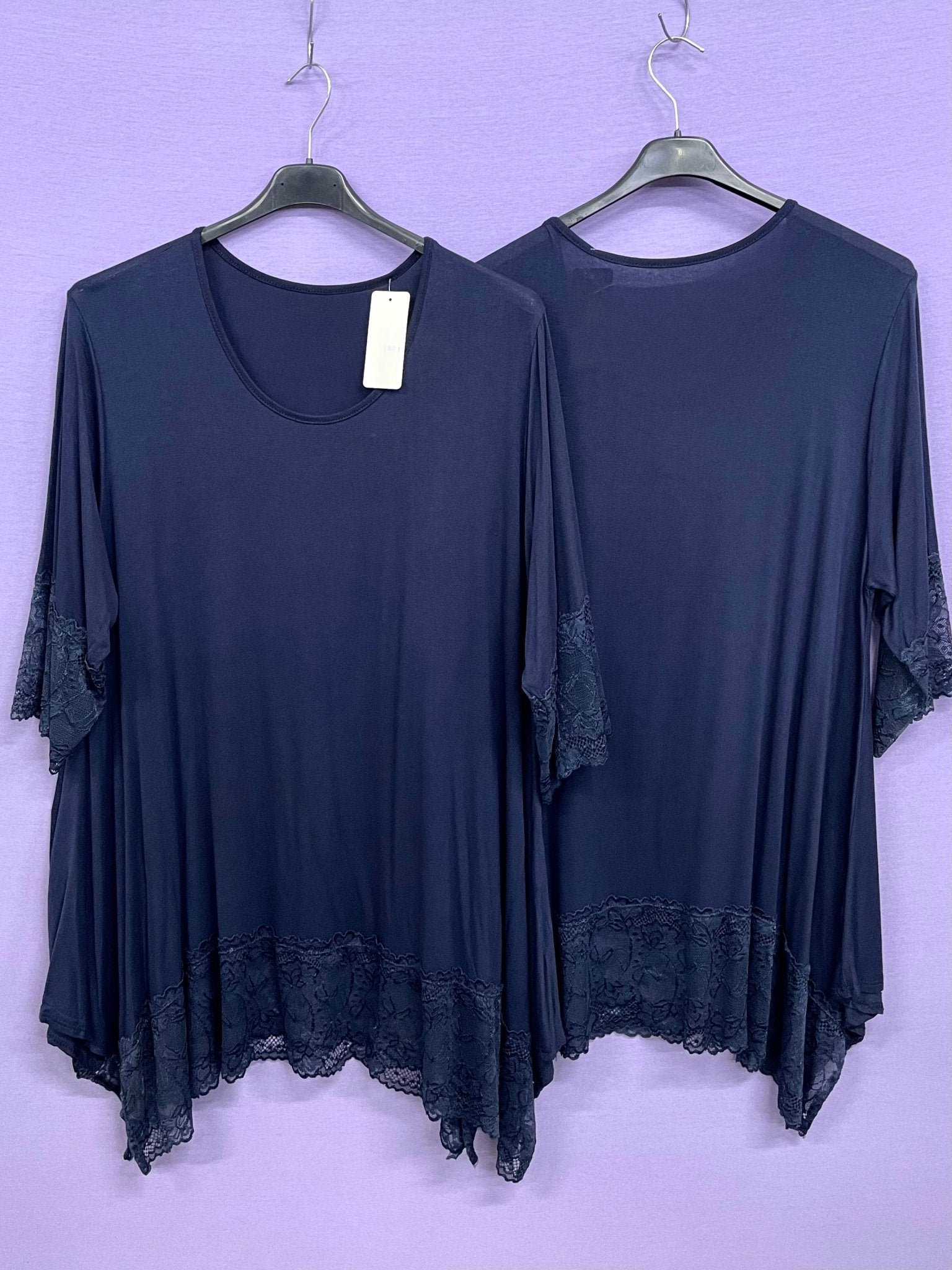 Top doppio pizzo - Prima Fila Moda Curvy