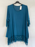 Top doppio pizzo viscosa - Prima Fila Moda Curvy