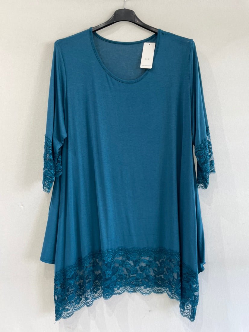Top doppio pizzo viscosa - Prima Fila Moda Curvy