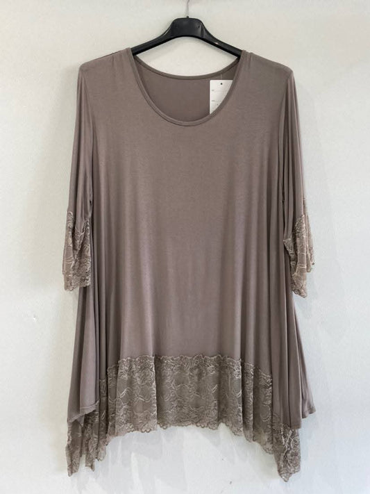 Top doppio pizzo viscosa - Prima Fila Moda Curvy