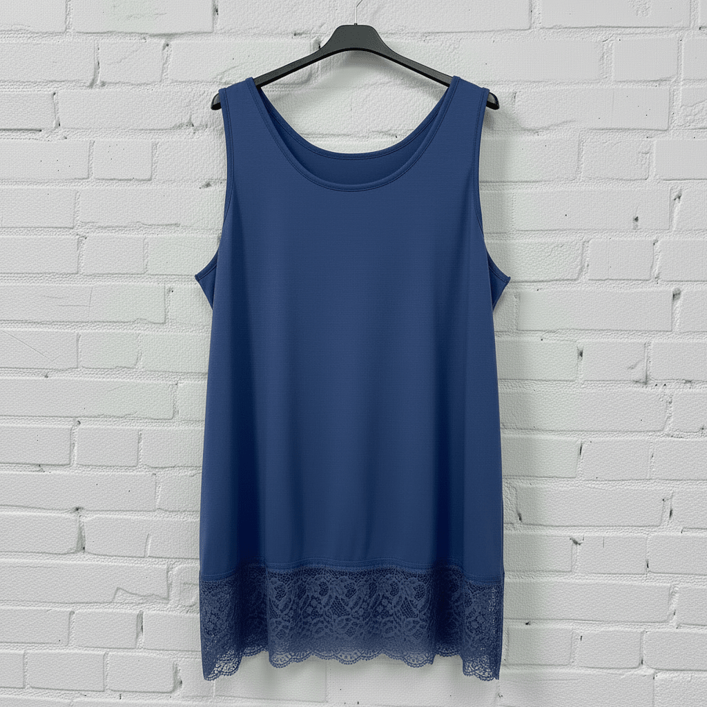 Top elasticizzato pizzo curvy - Prima Fila Moda Curvy