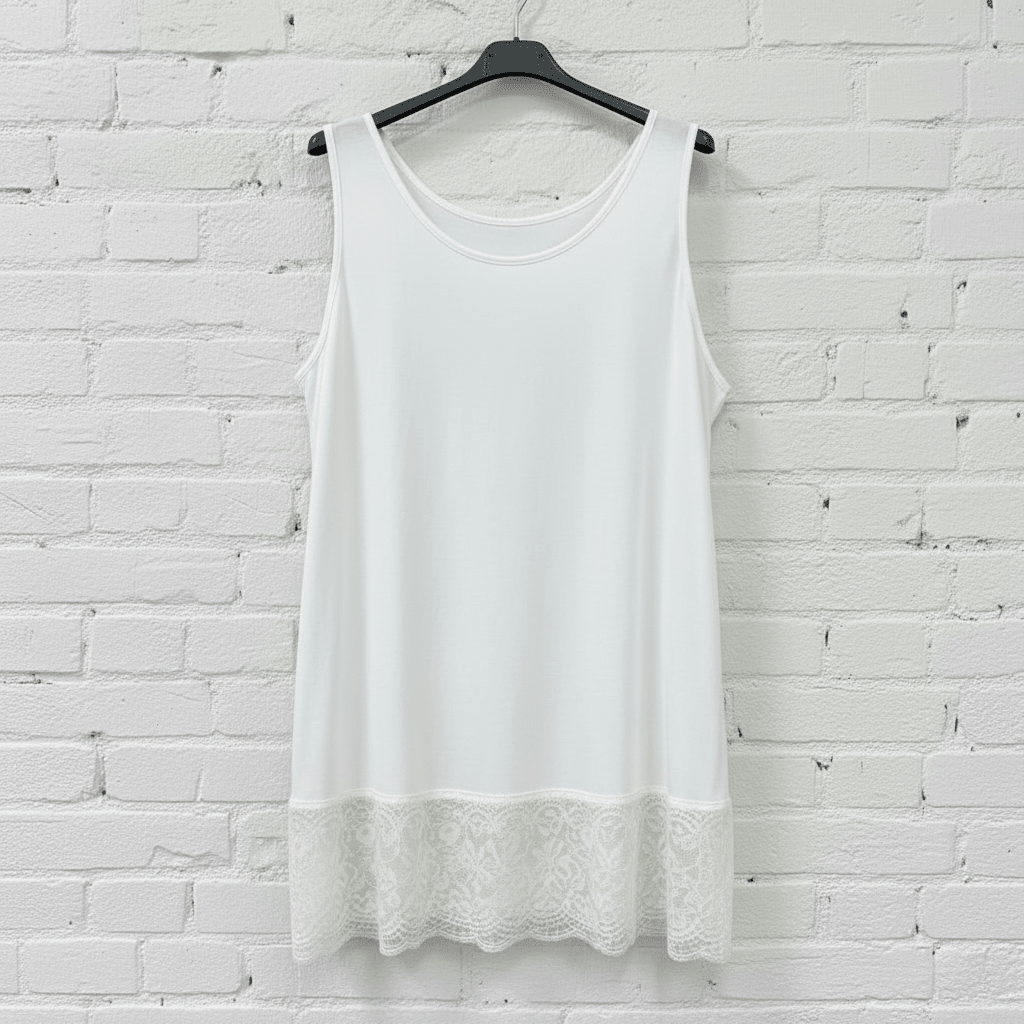 Top elasticizzato pizzo curvy - Prima Fila Moda Curvy