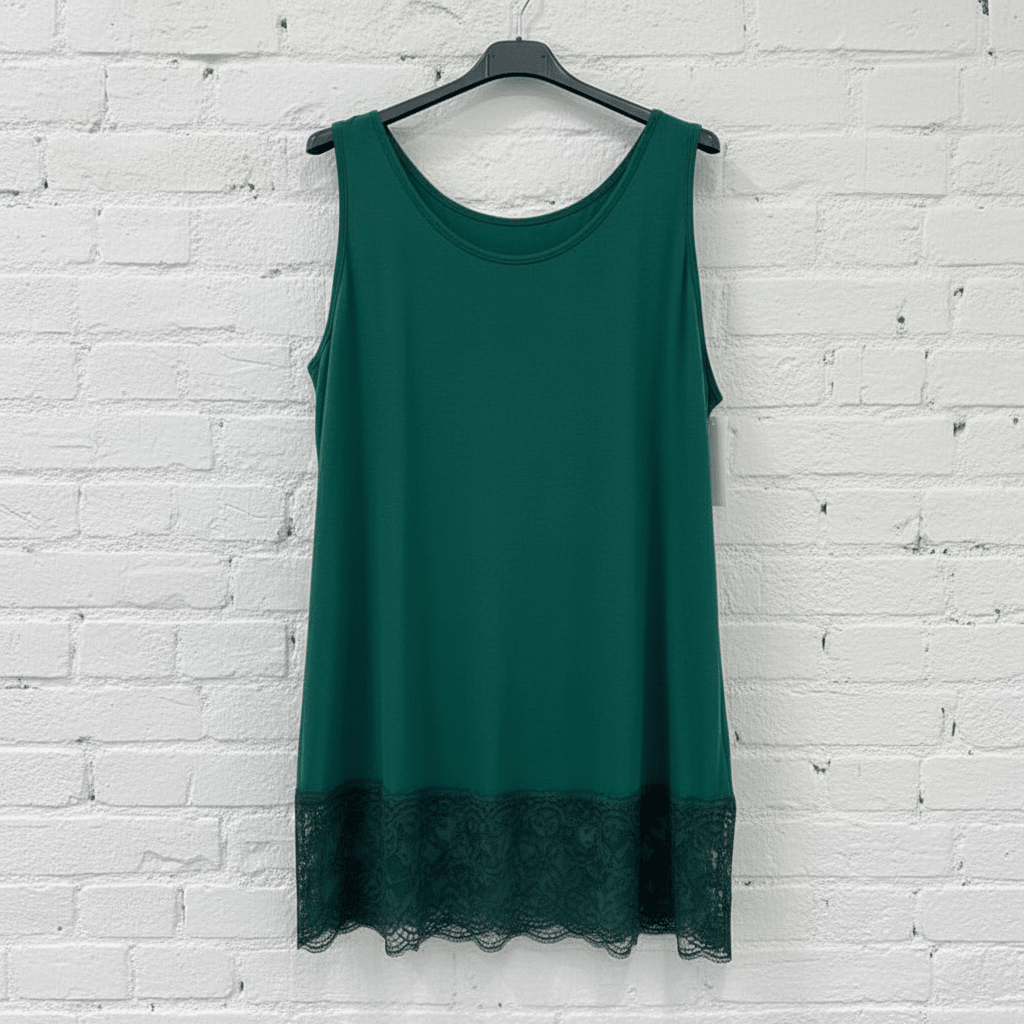 Top elasticizzato pizzo curvy - Prima Fila Moda Curvy