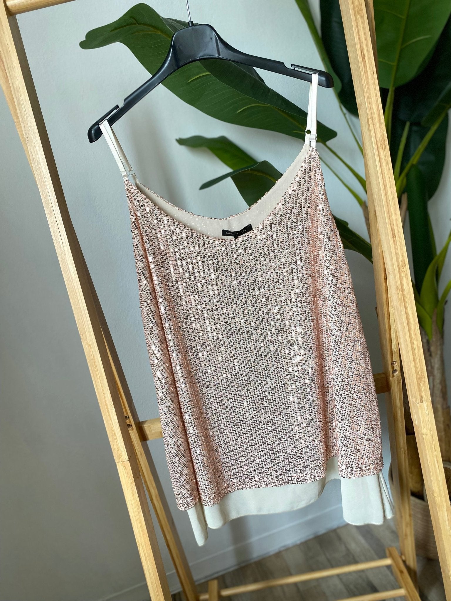 Top paillettes doppio pannello - Prima Fila Moda Curvy