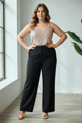Top paillettes doppio pannello - Prima Fila Moda Curvy