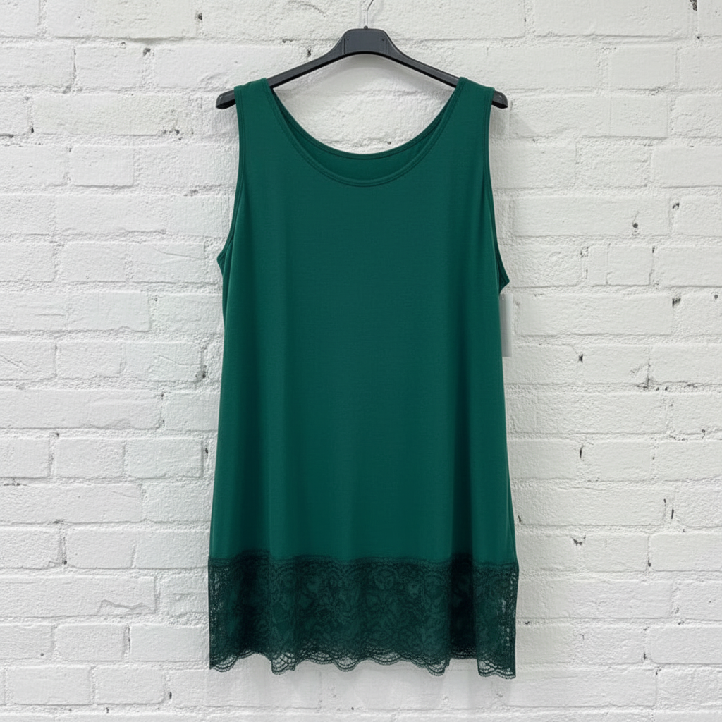 Top elasticizzato pizzo curvy