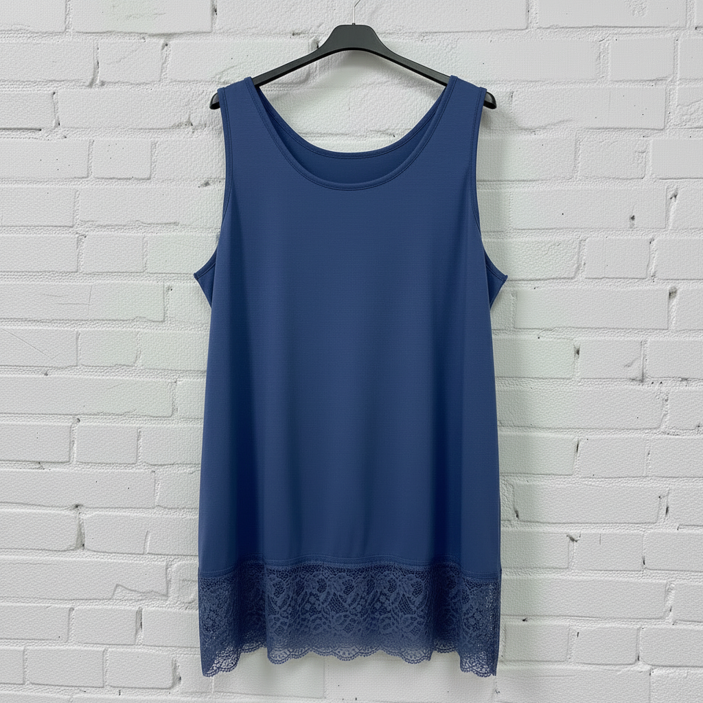 Top elasticizzato pizzo curvy