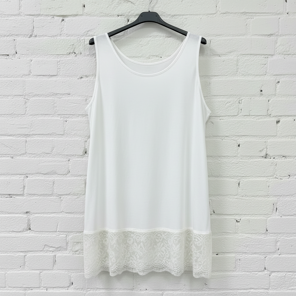 Top elasticizzato pizzo curvy