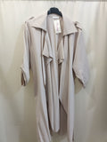 Trench Crema con bottoni oro - taglie comode - Prima Fila Moda Curvy