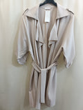 Trench Crema con bottoni oro - taglie comode - Prima Fila Moda Curvy
