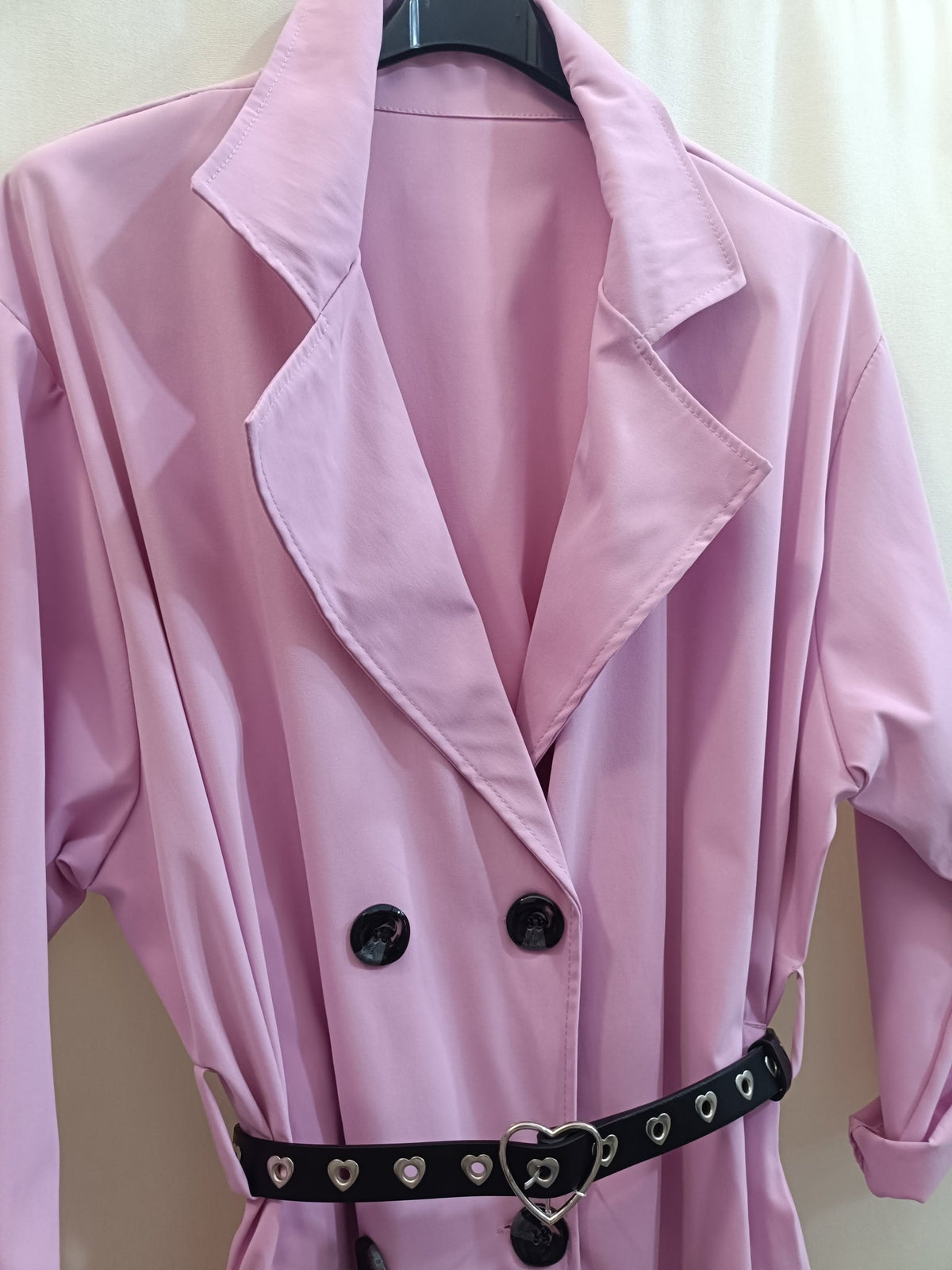 Trench lungo curvy - con cintura abbinata - Prima Fila Moda Curvy