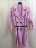 Trench lungo curvy - con cintura abbinata - Prima Fila Moda Curvy